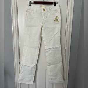 Michael Kors Women's Low Rise White Jeans